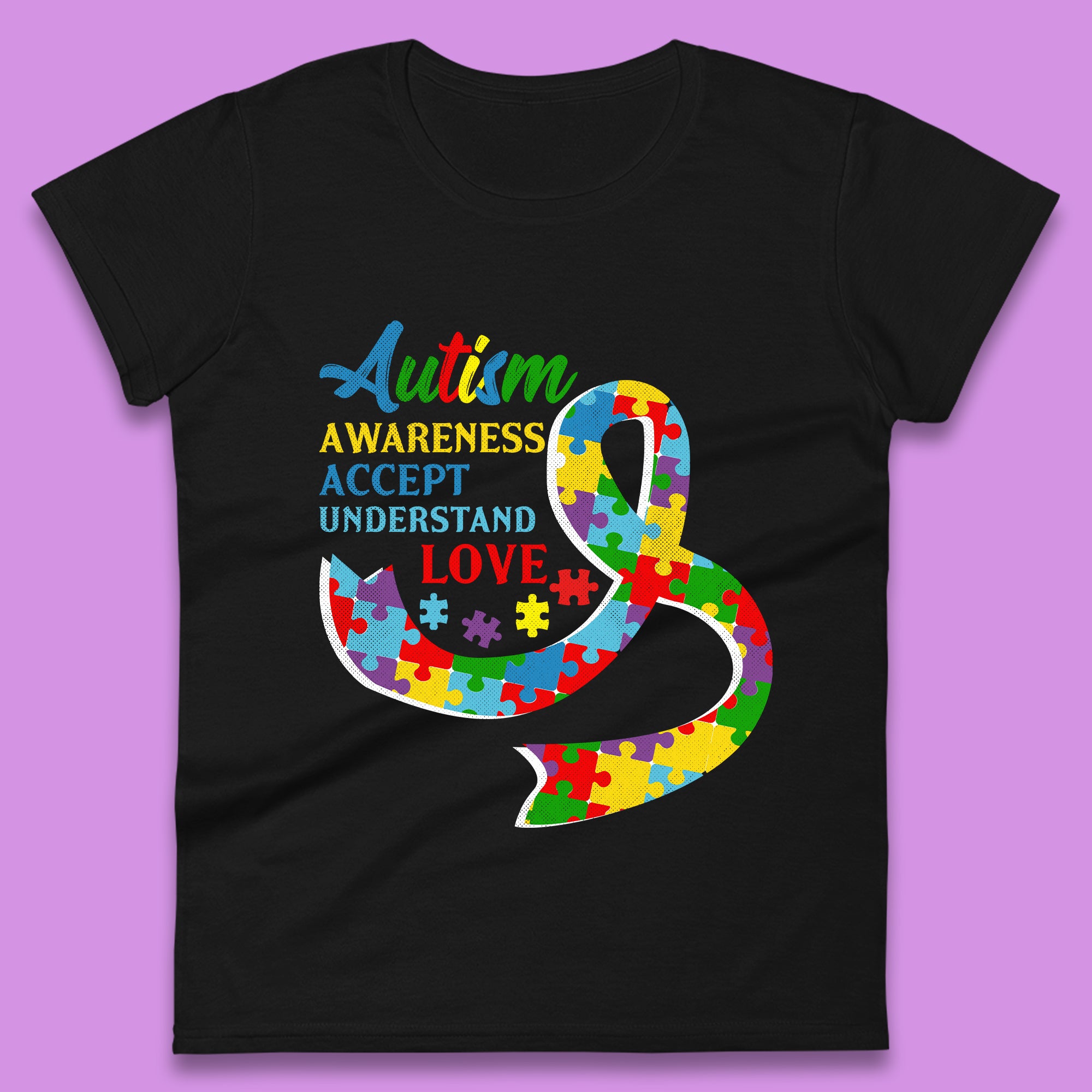 Autism Awareness Womens T-Shirt Mens Tops Tees Unisex 4XL