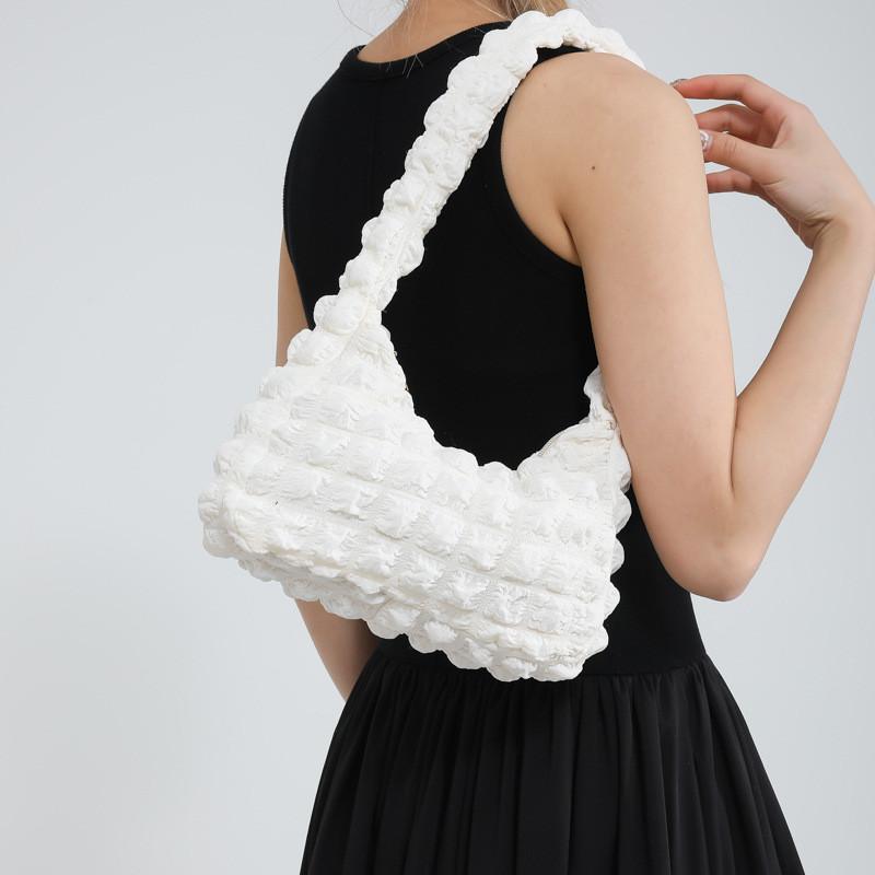 Cute Bubble Single Shoulder Bag For Daily Use With Zipper Closure And Polyester Lining