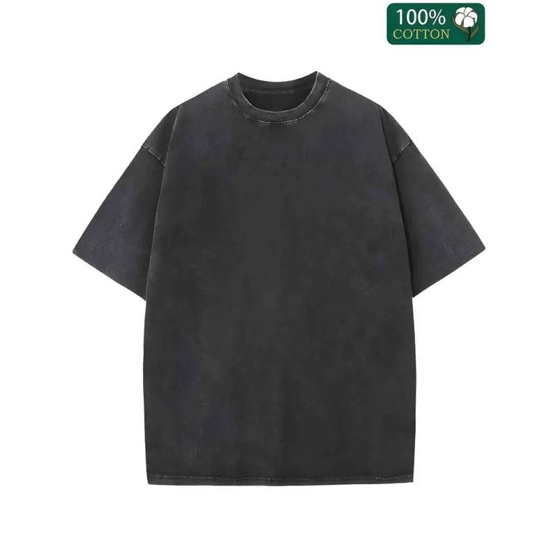 Fashion Double-sided Printed Letter Pattern T-shirt, Summer Casual Street Style Men's Men's T-shirt, Crew Neck Short-sleeved Top, Pure Cotton T-shirt