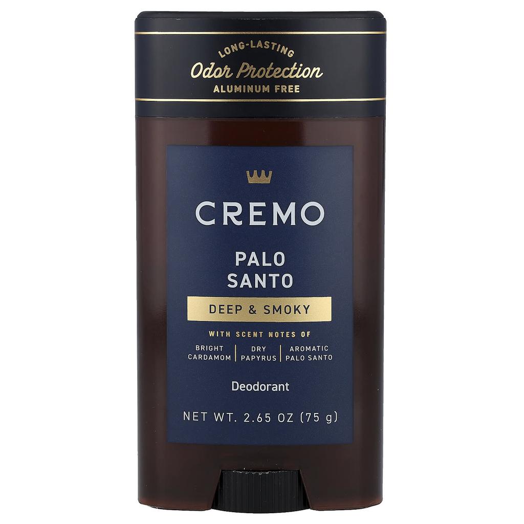 Cremo Deodorant, Palo Santo, 75g (2.65oz)