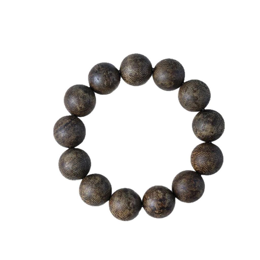 Authentic Vietnamese Agarwood Beads Bracelet for Men and Women – Hoi An Wenwan Style with Fragrant Wild Wood