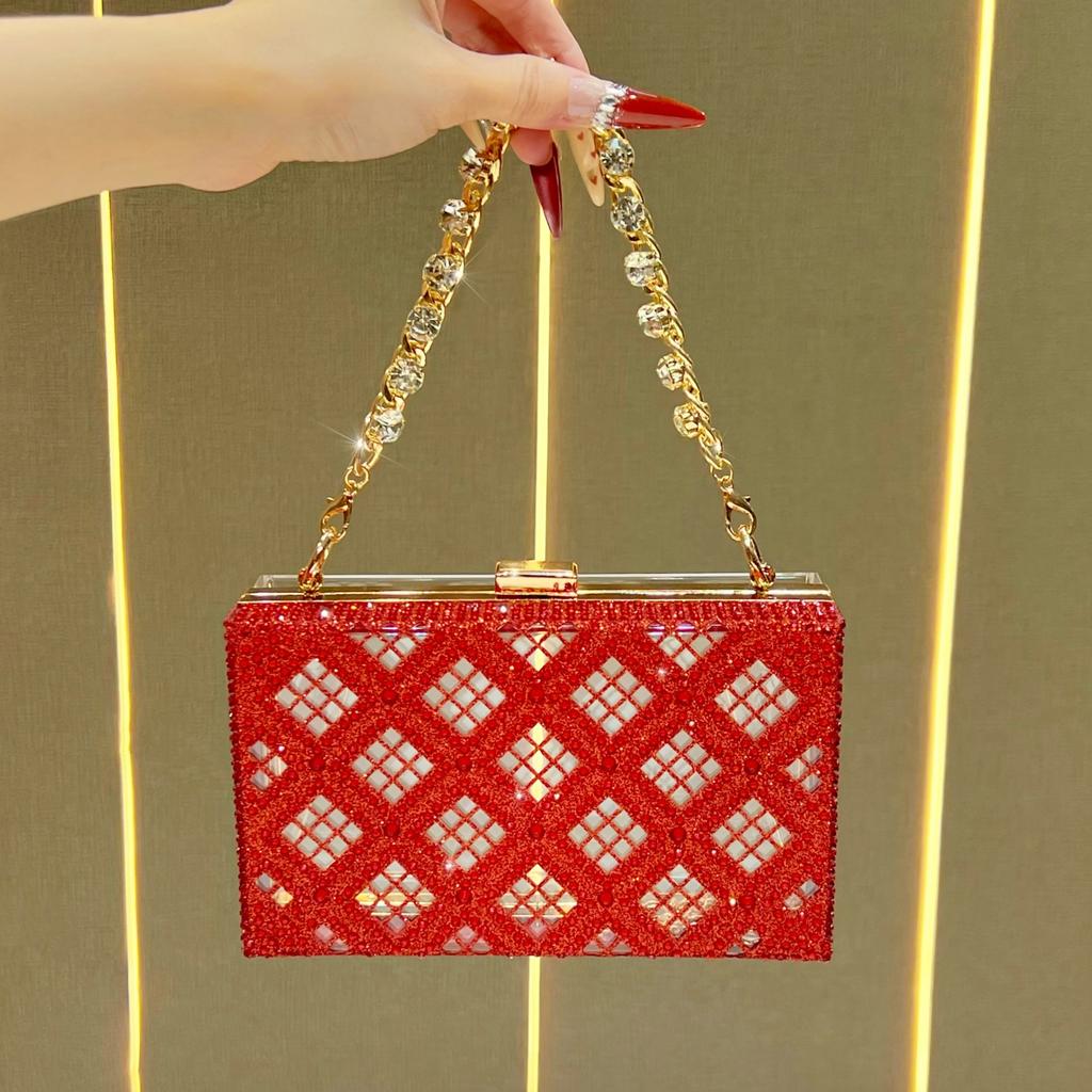 Handbag with An Elegant Style, Hand-held Bag, Chain Shoulder Bag, Evening Bag, Transparent Crossbody Bag for Women