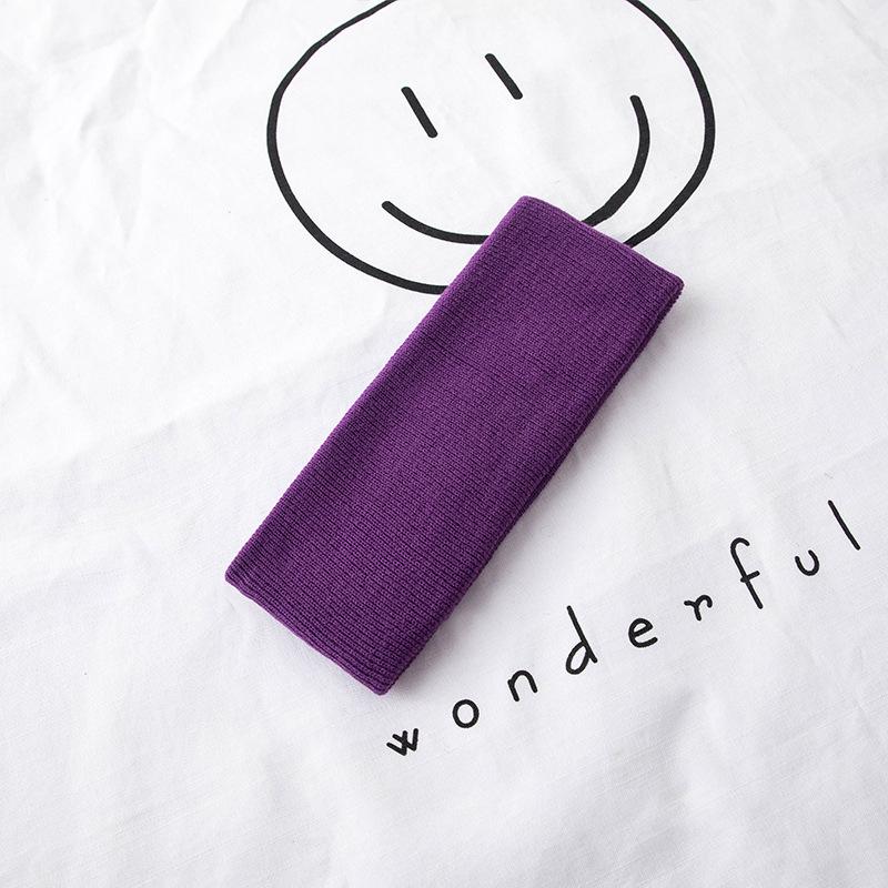 Solid Color Headband, Male Trendy Street Sweat-absorbing Antiperspirant Belt, Hip-hop Versatile Knitted Headband, Male Headband, Face Wash Headgear