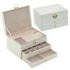 PU Leather Multi-Drawer Jewelry Packaging Case Gift Box Necklace Earring Bracelet Ring Travel Jewellery Organizer