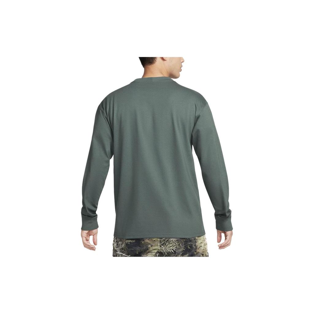 Nike ACG Series Solid Color Round Neck Casual Loose Long Sleeve T-Shirt Men Tops Vintage-Green DR7754-338