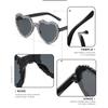 Borderless Heart Sunglasses Broken Heart Design Love Heart Sunglasses Party Eyewear Sparkling For Party Unisex Gifts