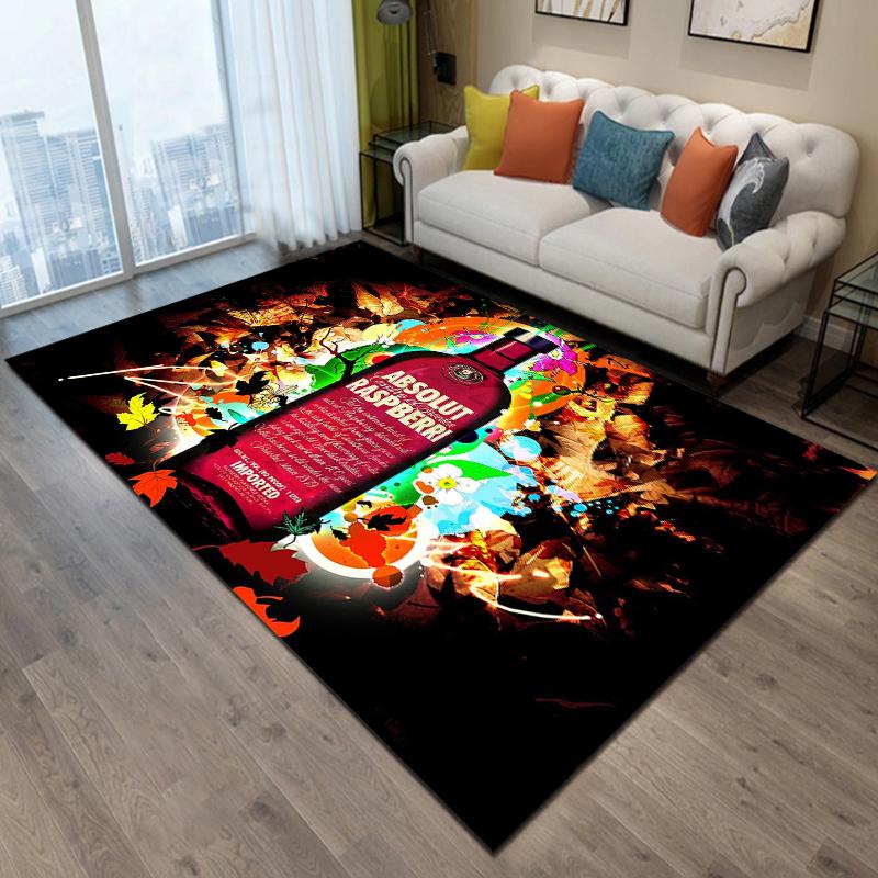 Absolut-Vodka Printing Carpet Living Room Bedroom Rugs of Photography Prop Photo Birthday Gift Carpets for Bed Room Alfombras