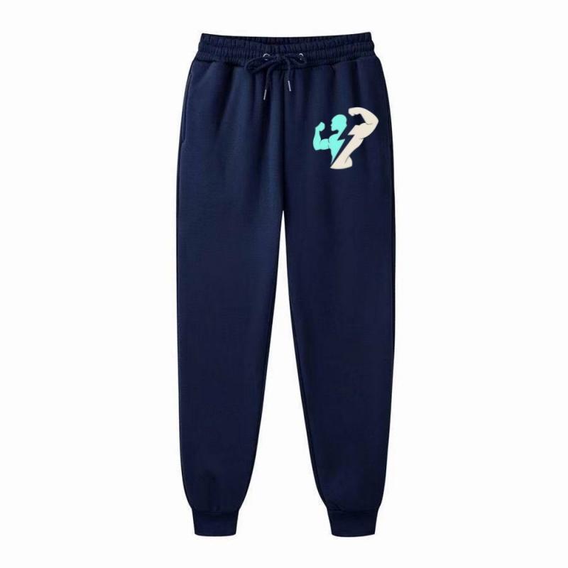 

Athletic Performance Men s 100% Cotton Gym Long Pants Elastic Waist Drawstring Sweat-Absorbing Comfortable Trousers 4XL