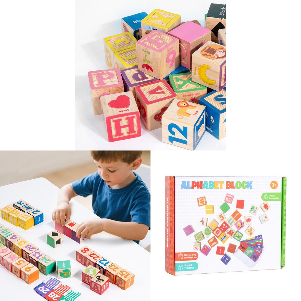 Wooden Number Puzzle Blocks For Early Learning And Cognitive Development For Toddlers