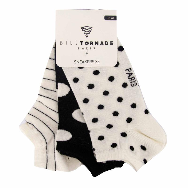 

Набор из 3 пар модных носков t36 / 41 11088 Women BILL TORNADO