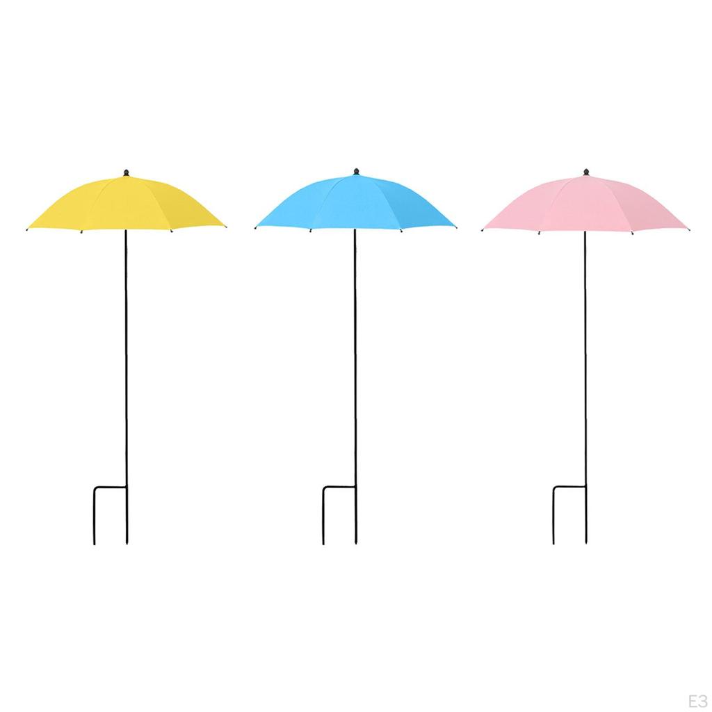 Plant Umbrella for Outdoor Plants 20" Sturdy Rainproof with Stake Shade Cloth Sun Protection
