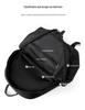 High-End Casual Waterproof Nylon Backpack: Fashionable, Lightweight Travel Bag for Men & Women, with Shoulder Straps & Laptop Compartment.