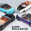 1:24 Rolls Royce Dawn Phantom Car Model Toy Simulation Convertible Sports Cars Sound Light Pull Back Models Collectible Item