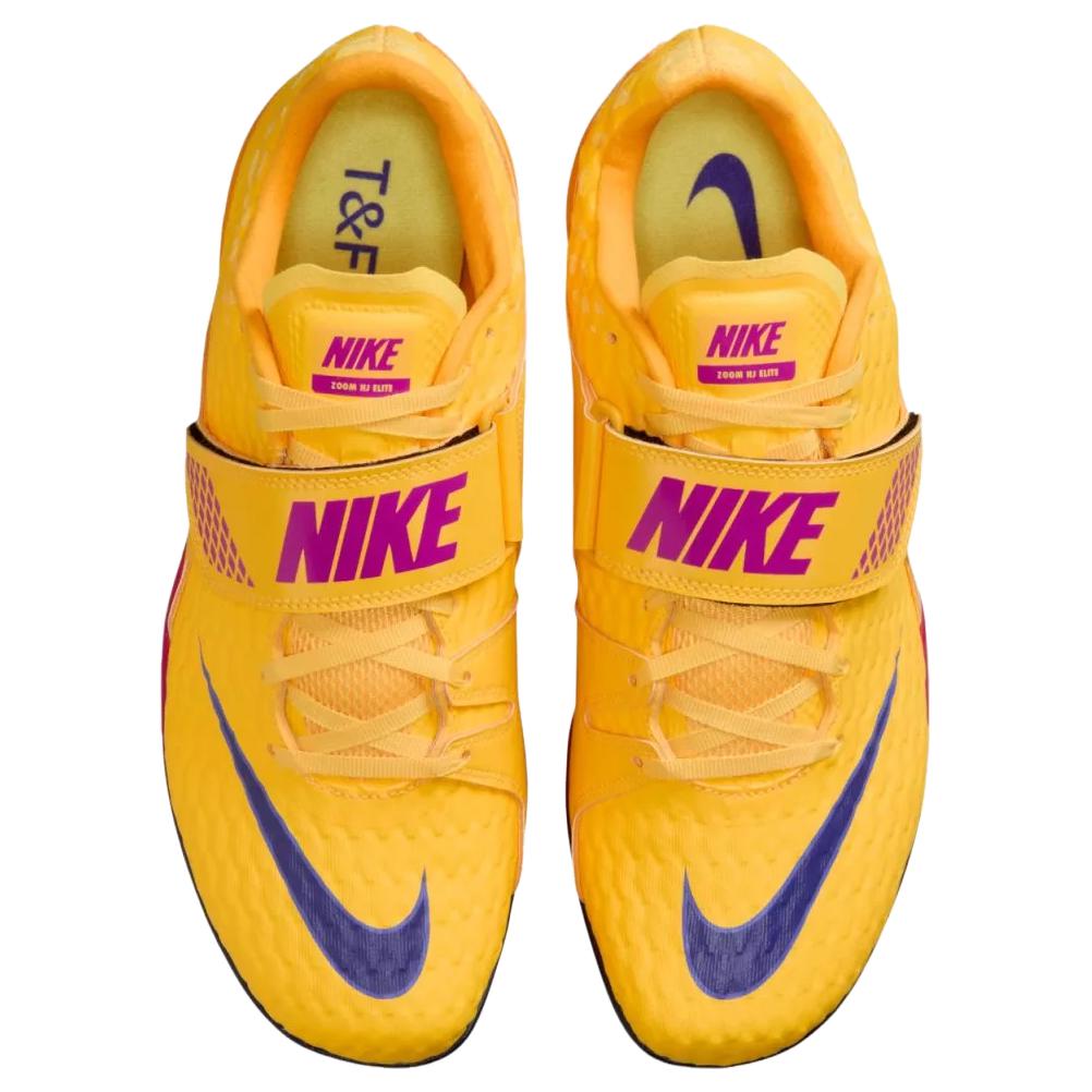Nike High Jump Elite Citron Pulse Unisex Cleats Yellow Mega-Blue Vivid-Purple FZ9636-800