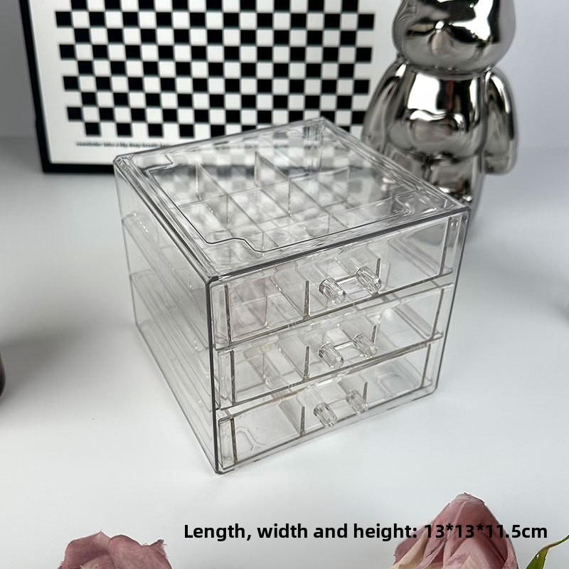 Jewelry Box Storage Box, High-end Exquisite Large-capacity Stud Earrings, Necklace, Jewelry, Headgear Storage Box.