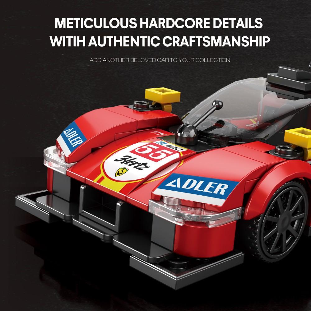 307PCS Speed Racer Building Blocks City Sport Vehicle Model Bricks Desktop Collection Display DIY Toys For Kids Holiday Gifts