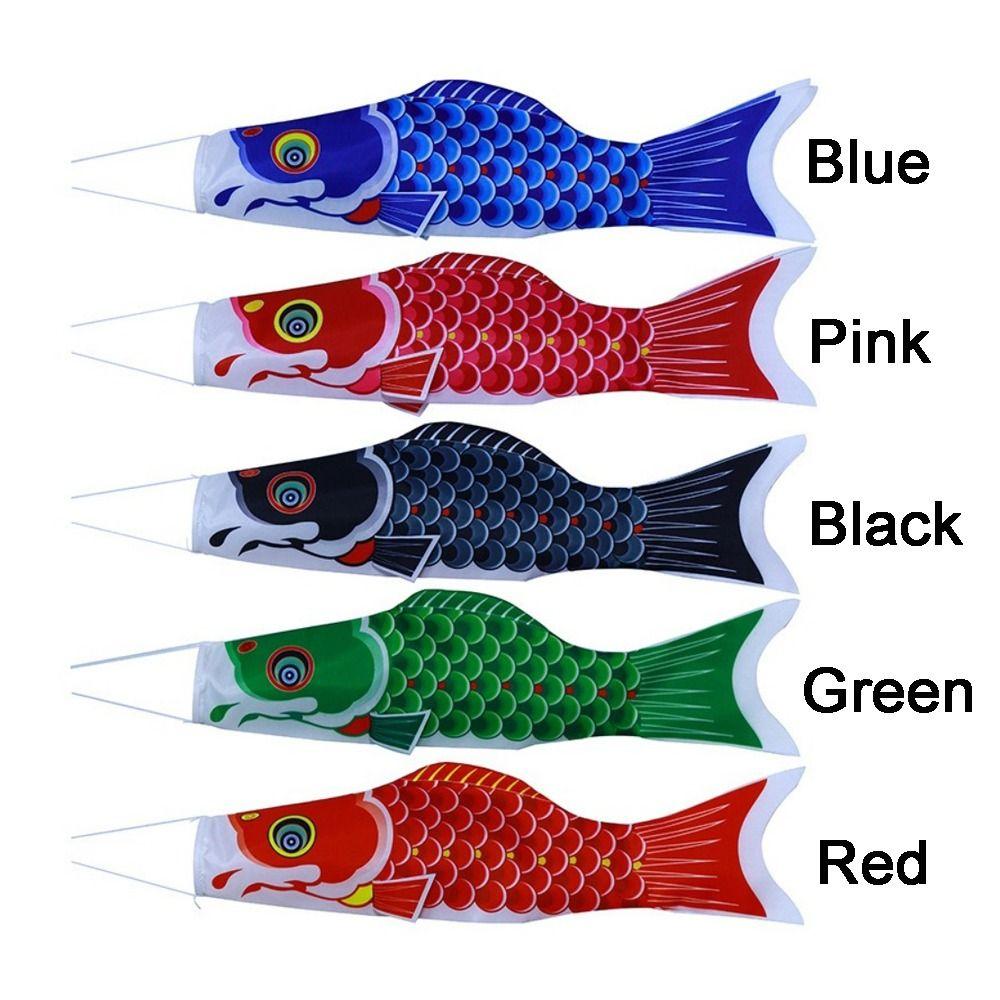 Cartoon Japanese Carp Windsock 40/70/100cm Carp Shape Flags Fashion Carp Spray Windsock Festival