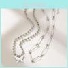 Elegant Multi-layer Necklace Featuring A Stylish Geometric Design For Women