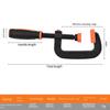 2'' 3'' C-Klemmen-Set für Holzbearbeitung Stabil Leicht Ergonomischer Griff Professionelles Bauen