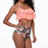 Premium Quality Swimwear Fashion Falbala Women High-waisted Bikini Set For Stylish Comfort