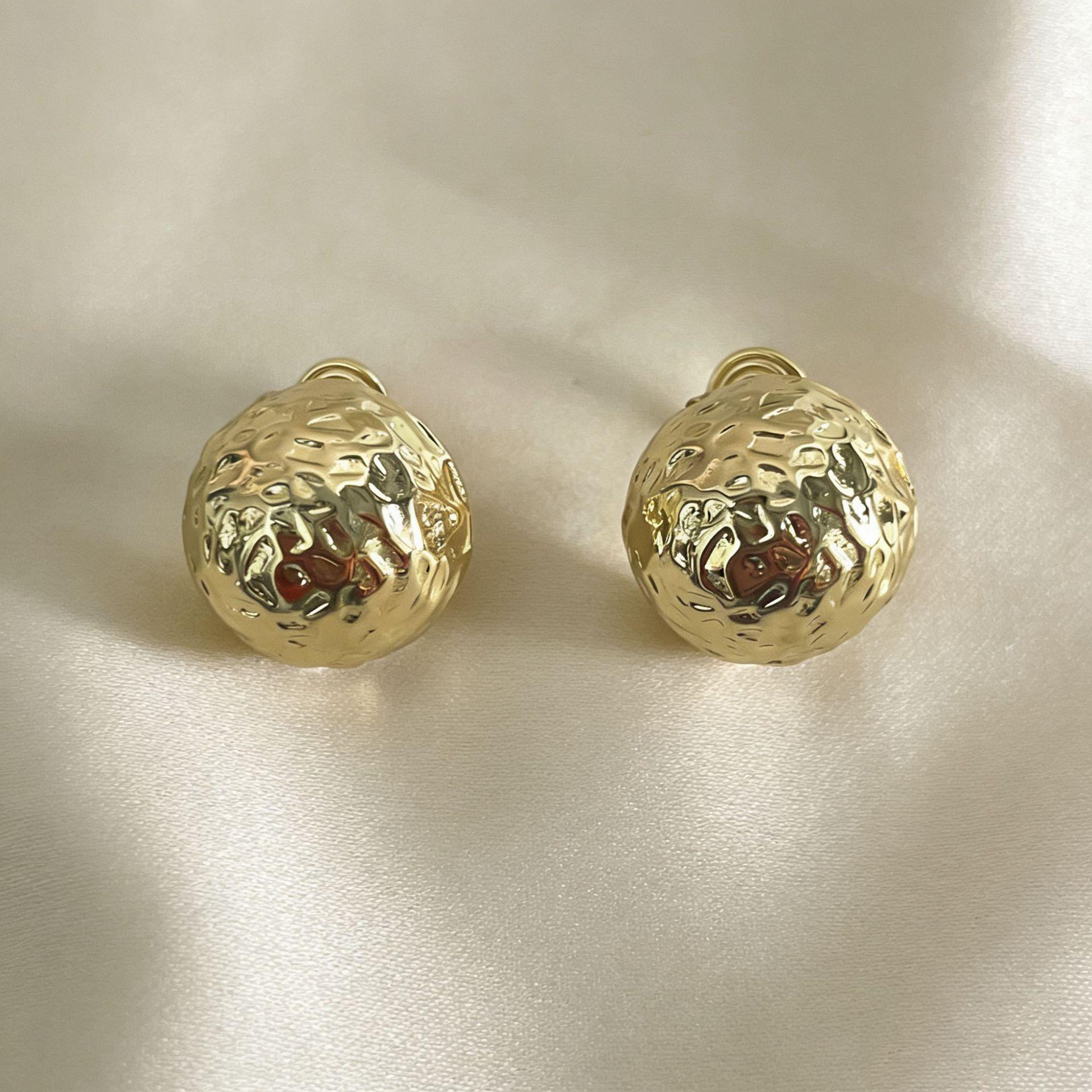 Luxurious Semi-Circular Ear Cuffs for Women (Non-Pierced) - Unique Exaggerated Texture