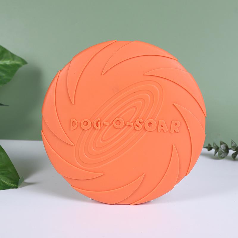 Silicone Floating Dog Frisbee Toy - Interactive & Bite-Resistant for Training and Teeth Grinding