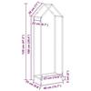 VidaXL Firewood Rack Olive Green 40x25x120 Cm, Fireplace Log Holder, Log Holder, Log Rack 864302