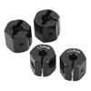 4PCS 12mm Hex Adapter Aluminum Alloy 12mm Wheel Hex Hub Drive Adapters for   SCX10 90046 for D90 1Celsius10 RC Car