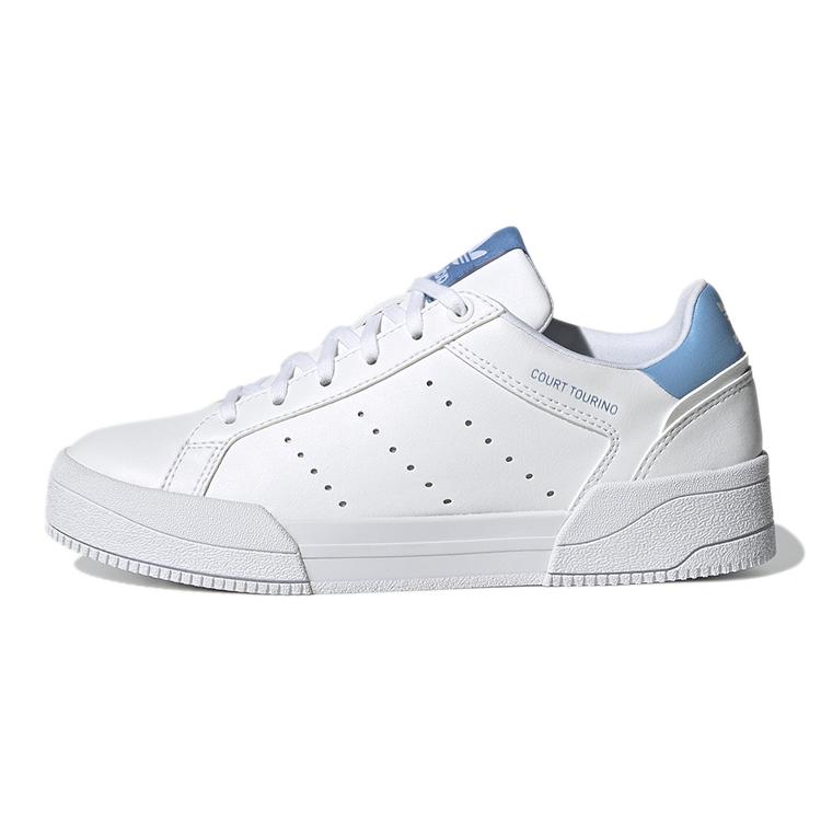 Adidas Court Tourino J  White Light Blue  H00763 35.5