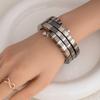 Simple Punk Multi-Layer Winding Line Bracelet, Female Style Personalized Heavy Industry Bracelet, Exaggerated Random Styling Bracelet