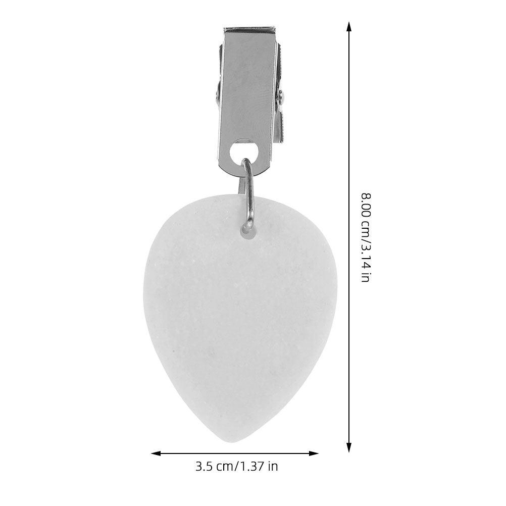 

12Pcs Decorative Marble Tablecloth Weights with Strong Metal Clips Reusable Compact Table Cover Weights for Garden Camping