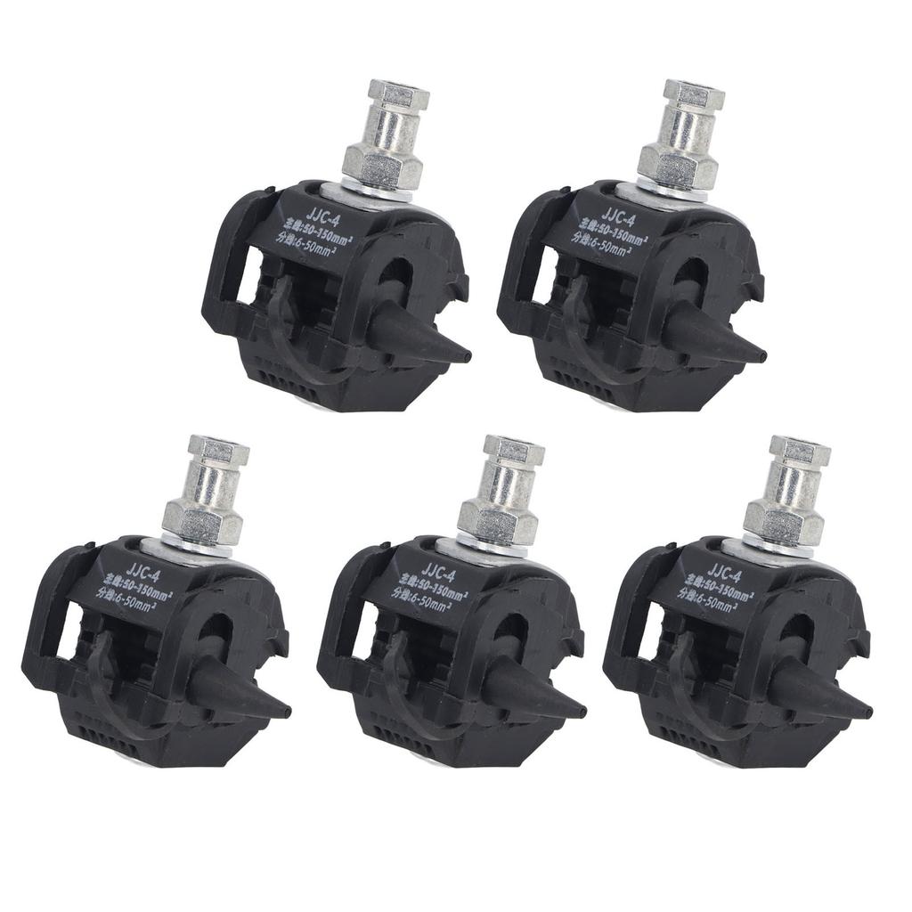 Insulation Piercing Connector 5 Pcs 1KV No Peeling Piercing Clamp High Low Voltage Cable Splitter Main Branch Line Connector