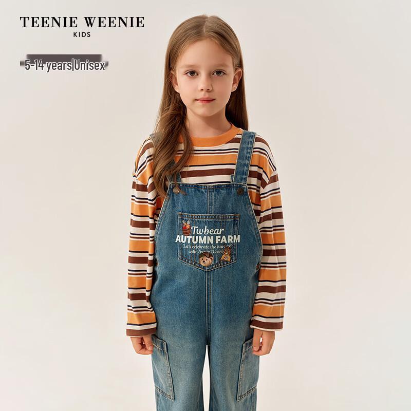 Teenie Weenie Kids Unisex Casual Denim Overalls