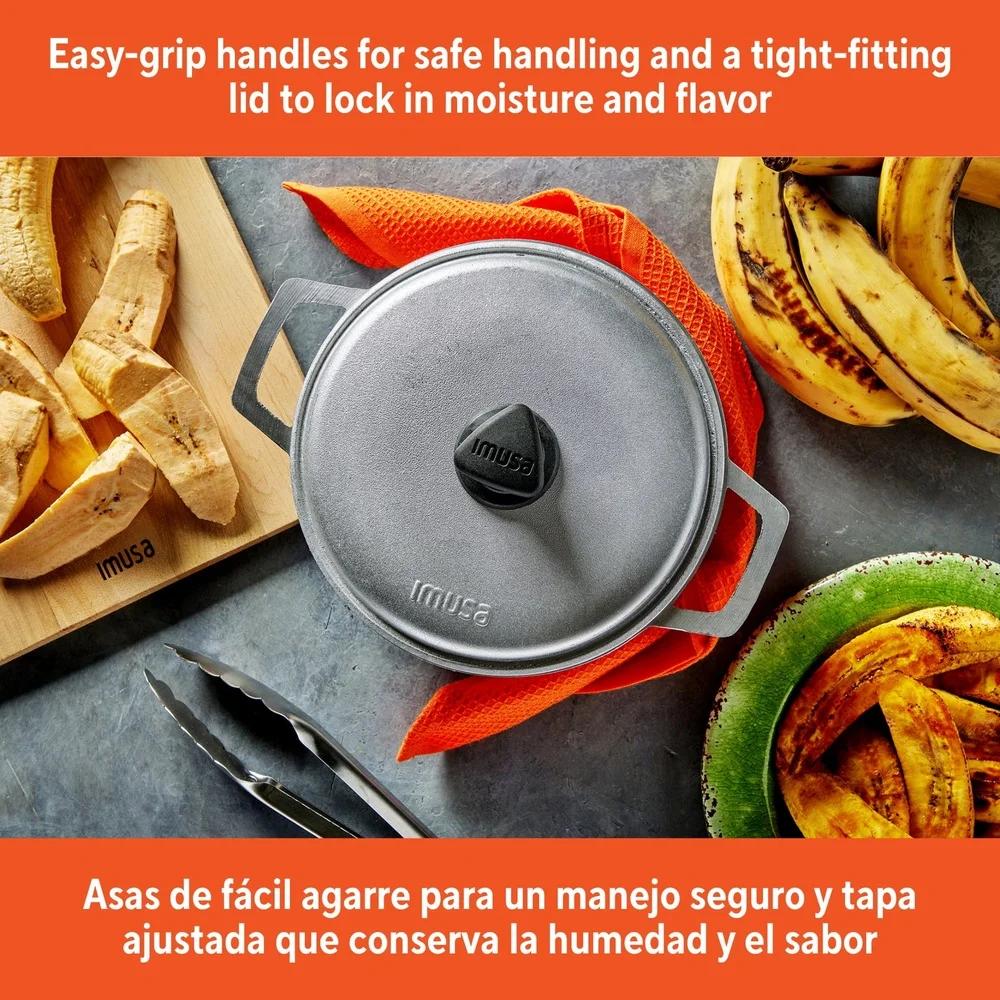 3,7 Qt Gussaluminium Caldero Essentielles Kochgeschirr Küchenwerkzeug Ofenfest Antihaftbeschichtet Langlebig Dicht schließender Deckel Vielseitig Suppen Eintöpfe