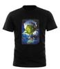 Retro Movie Poster Inspired By The Grinch DTG All Sizes T-shirt Black White