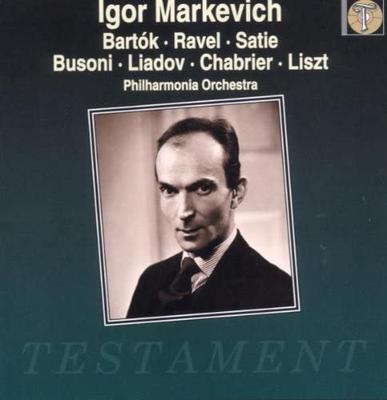 CD MARKEVICH, BARTOK, RAVEL, SATIE, BU - Igor Markevich SBT1060 Non Japan Classical Used