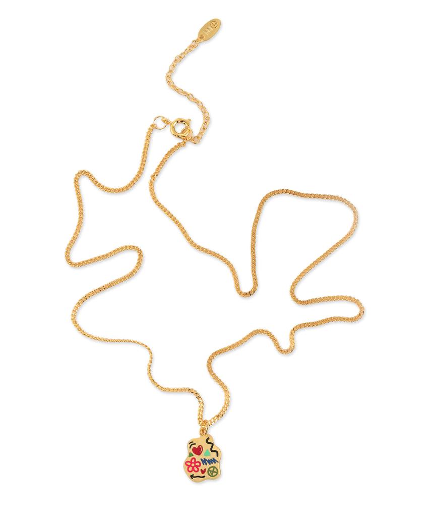 Nonenon Mini Doodle Nec Silver925(18K Gold Plated)
