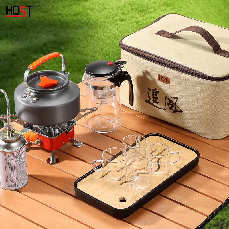 HDST Chasing Wind 9-Piece Outdoor Camping Tea Set