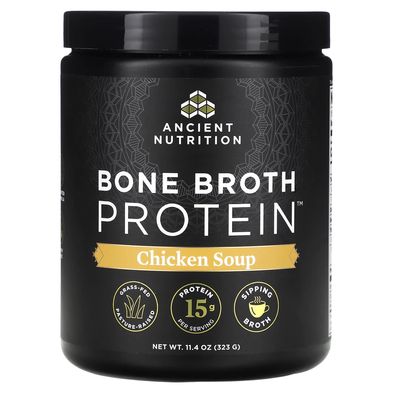

Ancient Nutrition, Bone Broth Protein, Chicken Soup, 11.4 oz (323 g)