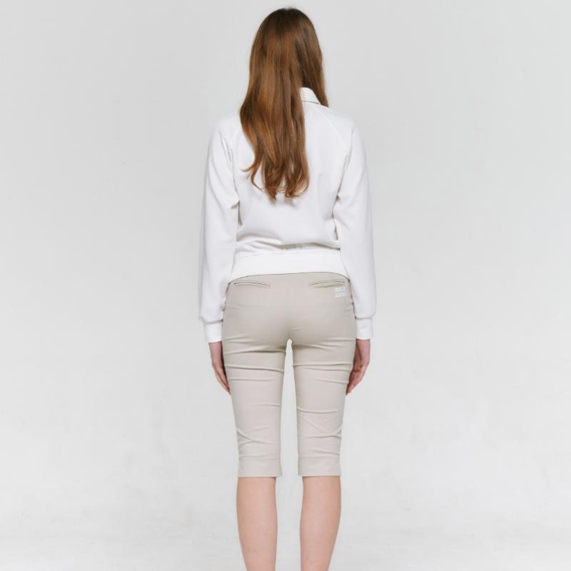 GOXO Slim Fit Half Pants Beige