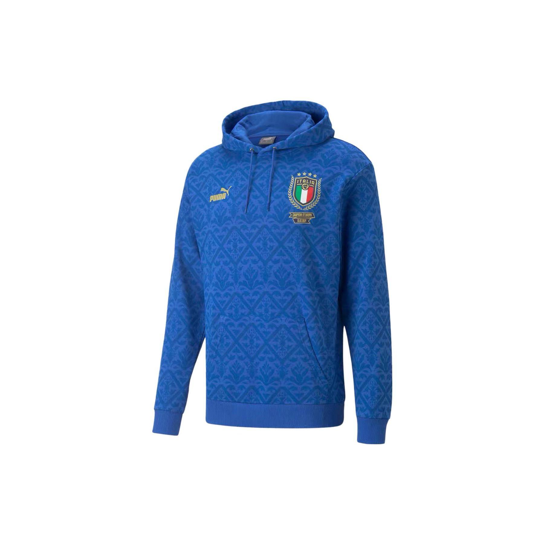 Puma Casual Sports Hooded Pullover Long Sleeve Sweatshirt Men sweatshirt Blue 769995-01 M