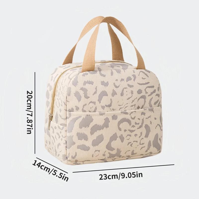 Art Insulated Carrier Tote Bag - Insulated Ink Pattern Lunch Bag, Washable Reusable