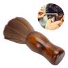 Broken Hair Sweep Brush Wood Handle Soft Brush Hair Neck Duster Brush for Salon