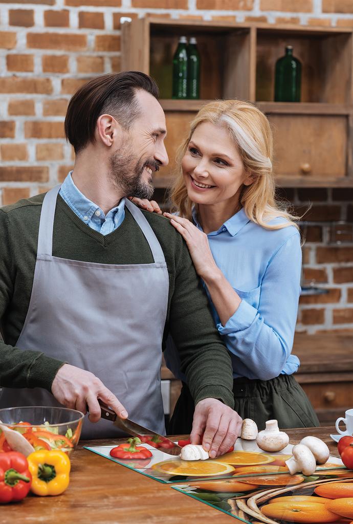 SZKLANA PŁYTA OCHRONNA NA KUCHENKĘ 90x52 OWOCE