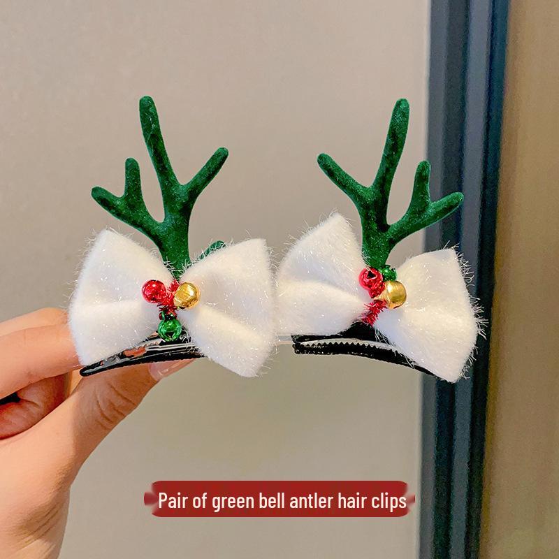 Festliche 2025 Geweih Haarspangen - Niedlicher Rentier Kopfschmuck & Haarnadeln für Weihnachten