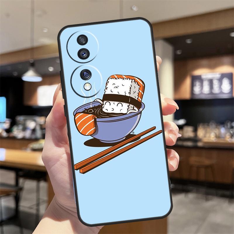 Japanese Sushi Food Case For Honor Magic 7 5 6 8 Lite Honor 400 200 Pro 50 70 90 X8c X9a X9b X9c X9d Win RT Cover