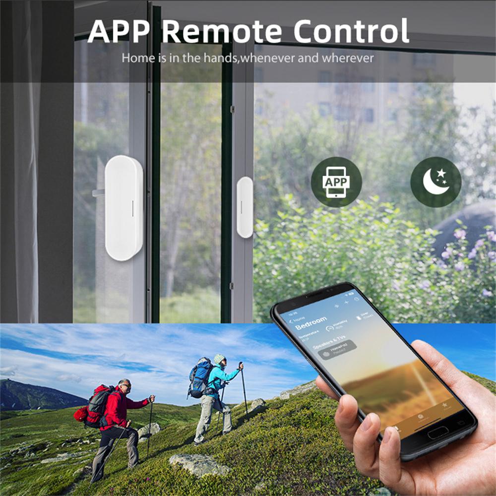 NEO NAS-DS07TM Matter Thread Door Sensor USB Powered Magnetic Smart Home Window Alarm Sensor (without Battery)