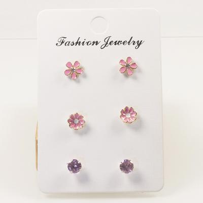Silver Needle Sweet Oil Flower Girlish Stud Earrings, New Trendy Niche Small Daisy Cartoon Earrings