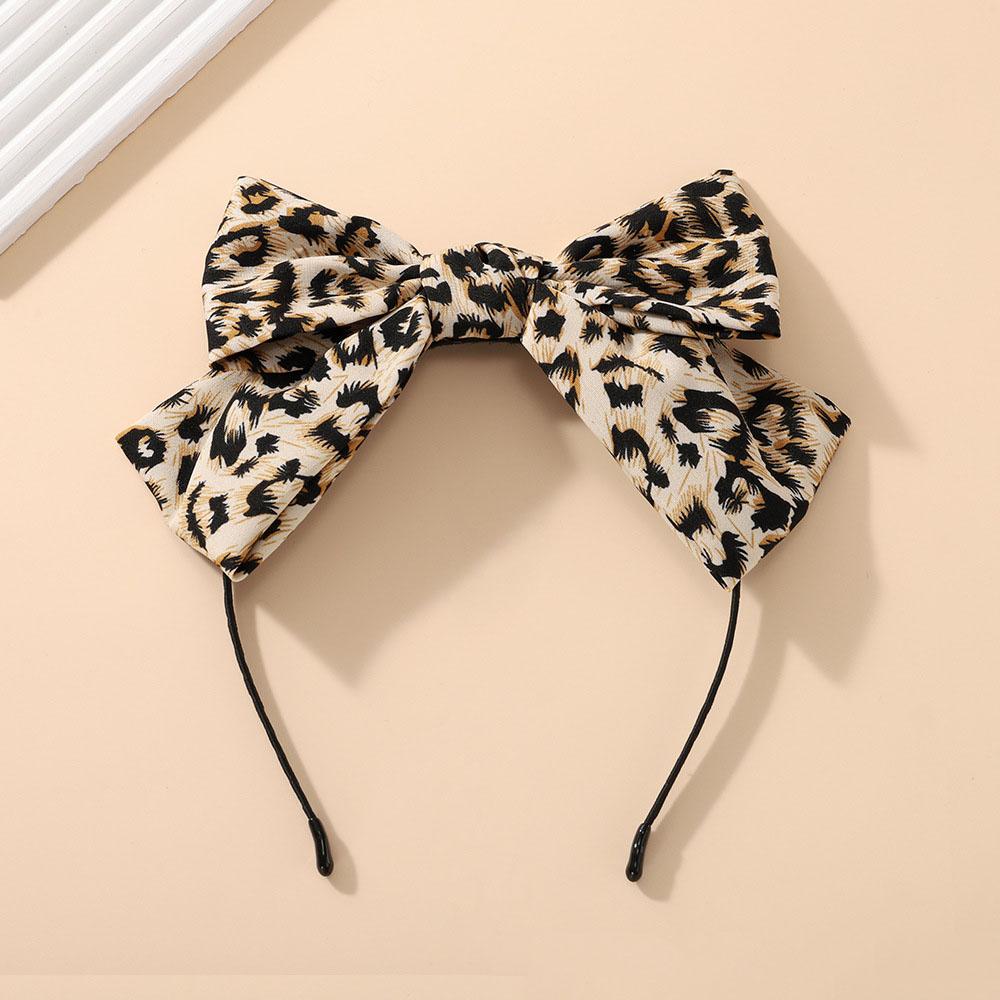 

1pc Leopard Print Bow Headband Vintage Style Perfect Daily Party Looks Trendy Hair Accessory Multiple Prints Casual Retro Animal