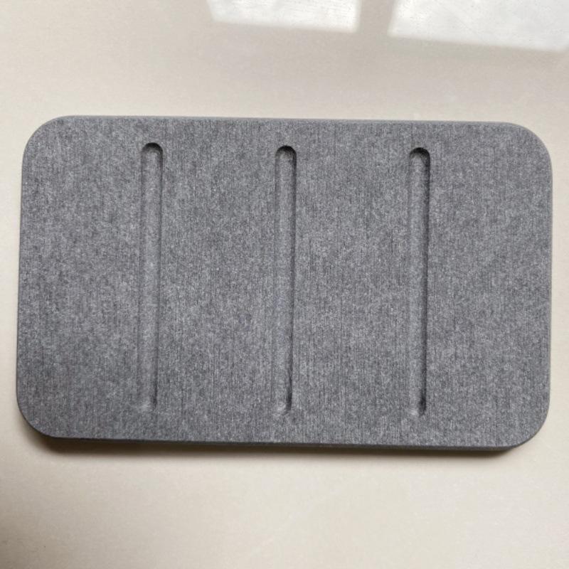 

Мыльница из диатомитовой грязи Быстросохнущая Влагопоглощающая подставка для столешницы в ванной Прямоугольный держатель для туалетных принадлежностей Принадлежности A3